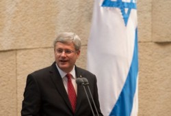 harper addresses knesset