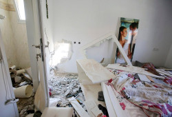 Gaza rocket damage