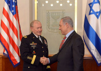 Prime Minister  Netanyahu (R) meets with General Dempsey in Jerusalem, March 30, 2014. (Photo: Haim Zach/GPO/Flash90)