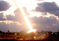 The Iron Dome anti-rocket system in action. Photo by Miriam Alster/Flash90