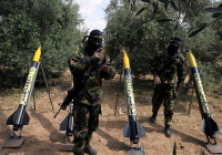 Hamas prepares to launch rockets. (Photo: Abed Khatib/Flash90)