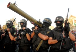 Hamas rally at the end of Operation Defensive Shield, Aug. 27, 2014. (Photo: Flash90)