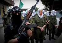 Hamas terrorists on parade. (Photo: Abed Rahim Khatib/ Flash90)