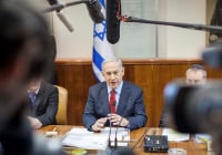 PM Netanyahu speaks during the weekly cabinet meeting, on Sunday, December 14, 2014. (Photo: Emil Salman/POOL)