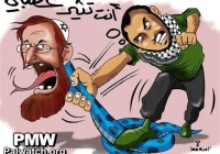 An anti-Semitic image spread by Arabs on Facebook. (Photo: PMW)