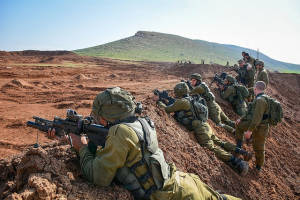 IDF soldiers on the northen border. (Photo: Barak Chen/IDF Spokesperson Unit)