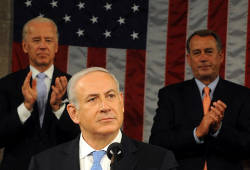 PM Netanyahu addresses Congress on May 24 2011. (Photo: Avi Ohayon/GPO)