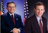 Senators Menendez (L) and Kirk submit bill for sanctions on Iran. (genocidemonument.com)