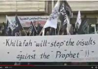 Thousands of supporters of Islamic party protested in Ramallah on Saturday against sale of Charlie Hebdo magazine. (Photo: Youtube screenshot)