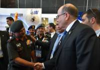 Israeli Defense Minister Moshe Ya'alon in Bangalore, India. (Ariel Hermoni/Ministry of Defense)