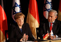 German Chancellor Merkel and PM Netanyahu