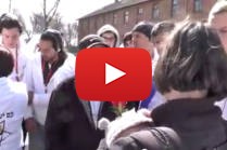 German Woman Asking Forgiveness at Auschwitz