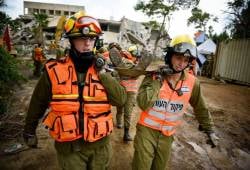 IDF rescue teams in action. (IDF)