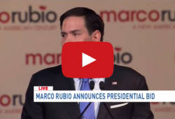 Senator Marco Rubio Announces US Presidential Bid