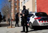 Spanish security forces during the raids