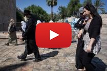 Arabs Walking Among Jews in Jerusalem