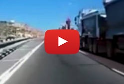 Arab Truck Driver Runs Yad Sarah Car Off the Road