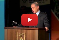 Netanyahu Address World Jewry with Warnings