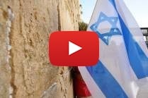 Israeli flag at Western Wall, Jerusalem