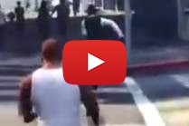 Palestinian Man Chases Jew and Murders Him on the Street in Radio Bethlehem 2000 Video