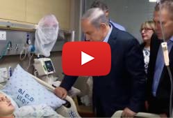 Prime Minister Netanyahu Visits Wounded Terror Victim