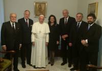 WJC leaders with Pope Francis