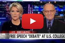 Alan Dershowitz Spoke on Kelly File with Megyn Kelly Regarding Anti-Semitism and Thought Control on North American Campuses