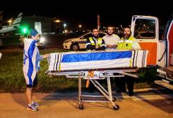 The body of terror victim Ezra Schwartz arrives at Ben-Gurion Airport, to be flown for burial in his native US. (Moti Karelitz/ZAKA Tel Aviv)