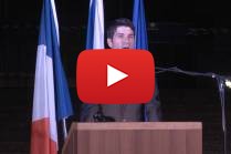 French Ambassador to Israel Addresses Tel Aviv Crowd Regarding Paris Terror Attacks