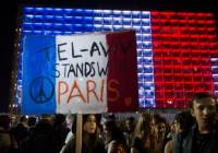 Tel Aviv rally in solidarity with France