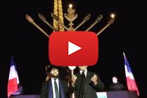 Arnold Schwartzenegger Lights Chanukah Menorah in Paris