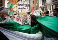 Anti-Israel demonstrators in Spain