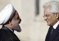 ranian President Hassan Rouhani (L) meets Italian President Sergio Mattarella