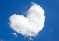 cloud shaped as a heart