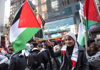 Pro-Palestinian march in the US. (a katz/Shutterstock)