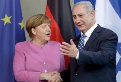 merkel and netanyahu