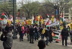 Anti-Israel protest outside AIPAC