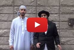 Jew and Moslem walking together