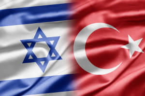 banderas de Israel Turquía
