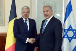 PM Netanyahu and Belgian FM Reynders