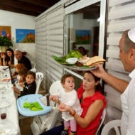 Family Passover seder
