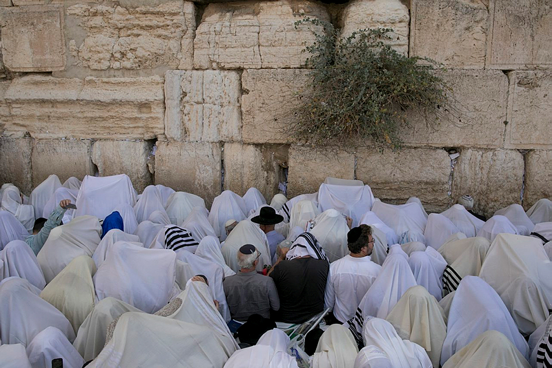 priestly blessing at western wall