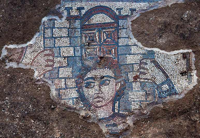 Samson Mosaic in the Galilee