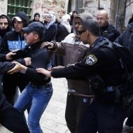 Muslim harassment on Temple Mount