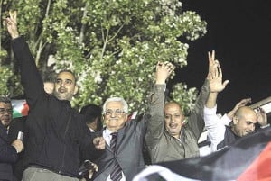 Abbas with Palestinian terrorists