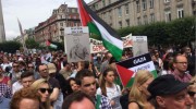 Anti-Israel protest in Dublin, Ireland.