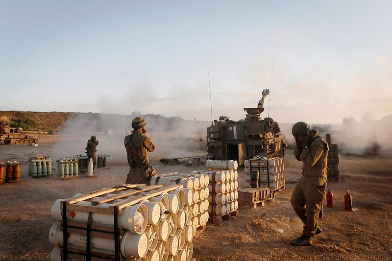IDF firing at Hamas