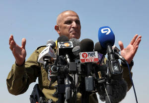 Commander of the South Front Command, Sami Turgeman, speaks during a press conference on Tuesday, saying the residents of southern Israel can now feel safe returning to their homes. (Photo: Gideon Markowicz//Flash90)
