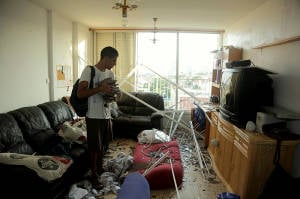 This home was destroyed by Hamas, which fired a direct hit. (Photo: Edi Israel/Flash90)