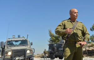 Coronel Alian visto durante una patrulla.  (Foto: Yossi Zeliger / FLASH90)